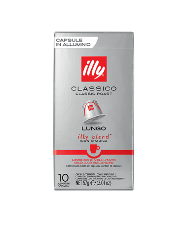 Kava Illy - Nespresso kompatibilne kapsule - Classico Lungo - 10 kom