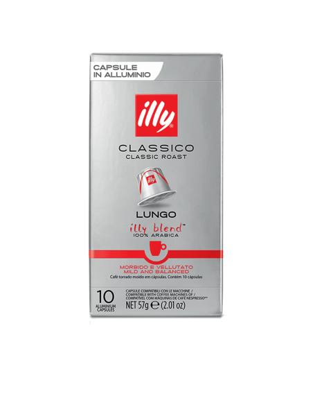 Kava Illy - Nespresso kompatibilne kapsule - Classico Lungo - 10 kom
