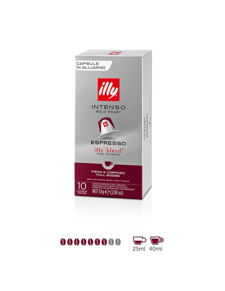 Kava Illy - Nespresso kompatibilne kapsule - Intenso - informacije