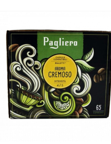 Pagliero Aroma Cremoso – kapsule za Bialetti – 65 kom