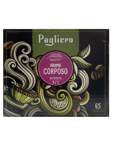 Pagliero Aroma Corposo – kapsule za Bialetti – 65 kom