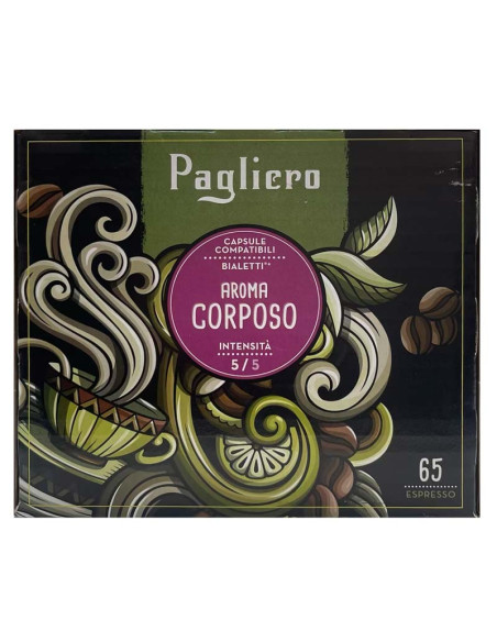 Pagliero Aroma Corposo – kapsule za Bialetti – 65 kom