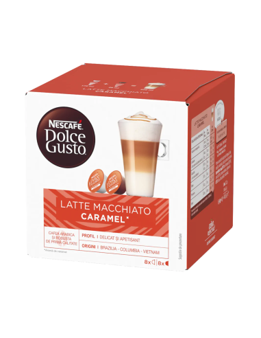 Nestlè - kapsule Nescafè Dolce Gusto - Latte macchiato caramel - 16 kom