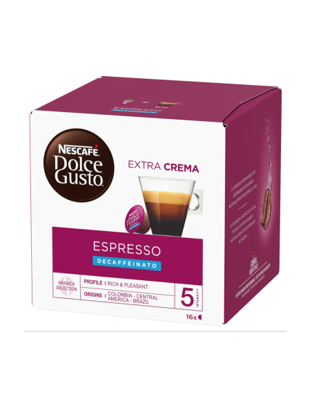 Nestlè - kapsule Nescafè Dolce Gusto - Espresso bezkofeinska - 16 kom